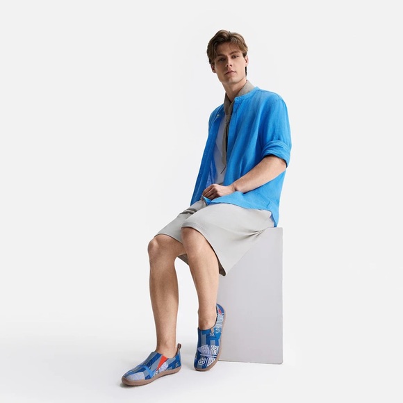 UIN Men's Walking Shoes Slip On Loafers (EGYPTIAN SYMBOLS Toledo I ) - Picture 8 of 9